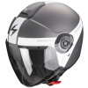 SCORPION prilba na motocykel EXO-CITY II SHORT, šedá/biela, veľ. XXL
