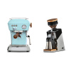 Ascaso Dream PID, Kid Blue + Eureka Mignon Single Dose PRO, Chrome & Oak