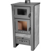 Kachle Pro TAURUS Ceramic, šedé, 12 kW, 120 mm, s rúrou na pečenie
