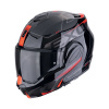 Moto prilba SCORPION EXO-TECH EVO TRAVELLER čierno/červená - Veľkosť L