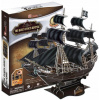CubicFun 3D puzzle Pirátská loď Queen Anne´s Revenge 155 ks