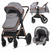 Multifunkční kočárek Coccolle Melora Moonlit grey 3v1 (322061571 )