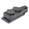 F-ELEKTRO zásuvka rozbočovacia gumená GZF 102, 2x 16 A, 250 V, IP 54