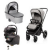 Set kočárek Move Cross 3 + hluboká korba Move XL 3 + autosedačka + báze, Metal Grey