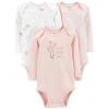 CARTERS CARTER'S Body dlhý rukáv Pink Sheeps dievča LBB 3ks NB/veľ. 56