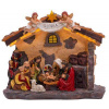 Dekorácia MagicHome Vianoce, Betlehem, 21 LED teplá biela, 3xAA, interiér, 36x15x29 cm