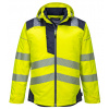 Portwest T400 HI-VIS Reflexná bunda do dažďa PW3 M, Fluorescenčno žltá-Námornícka modrá