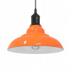 ZÁVESNÁ LAMPA S NASTAVITEĽNOU VÝŠKOU E27, ORANŽOVÝ LESK