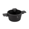 Berlingerhaus Kastrol s titanovým povrchem a poklicí 20 cm Antracit Collection BH-8130