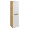 WAVE skrinka vysoká 35x140x30cm, ľavá/pravá, biela/dub Alabama