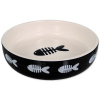 MAGIC CAT Miska keramická potisk ryba černá 13 cm 0,26l