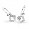Dětské naušnice Cutie C2268-B CZ White