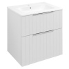 Sapho Sapho, CIRASA umývadlová skrinka 59,2x64x46cm, biela mat strip, CR601-3131S