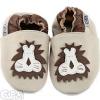 CAPIKI Kožené capáčky 12-18 m (21) 14 cm Levíček béžový