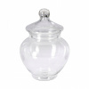 Sklenená dóza s vrchnákom na sladkosti Priehľadná