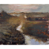 Ráno nad lúkami - Akad. mal. Igor Navrotskyi, originálny, ručne maľovaný obraz M (do veľkosti 65x65cm) Viac farieb