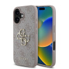 Guess PU 4G Metal Logo zadný kryt pre iPhone 16 Plus Pink