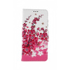 Púzdro TopQ Samsung A52 Flipové Kytičky textil 56590