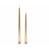 Tchibo - Dlhé sviečky s LED 2 ks - farba: zlatá