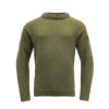 Vlněný svetr DEVOLD Nansen Wool Sweater - Olive Velikost: XL