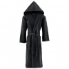 Soft Cotton Unisex župan s kapucňou antracit
