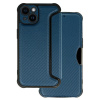 TopQ Puzdro Razor Carbon Book pre Iphone 14 navy