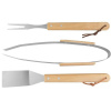 Sada náradia Strend Pro Grill, na grilovanie a opekanie, s drevenou rúčkou, 3-dielna