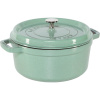 Staub La Cocotte 24cm rund Salbeigrün, Gusseisen