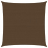 Slnečná plachta, 160 g/m², hnedá, 4x4 m, HDPE