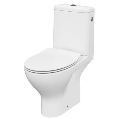 Cersanit MODUO WC-Kombi zadný odpad 3/5 CLEAN ON+sed.SLIM DP,SC,EO, Biela K116-029 K116-029