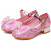 BLÝSKAVÉ BALERÍNKY SLÁVNOSTNÉ TOPÁNKY PRE DIEVČATKO, VEĽKOSŤ 33, RUŽOVÉ