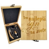 Sablio Darčeková sada na víno Ten najlepší syn na svete: 147×168×49 mm