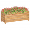 vidaXL Vyvýšený záhon 100x40x38 cm, tíkový masív a oceľ 47422