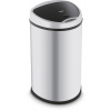 Kovový odpadkový kôš Lamart 58 l strieborný