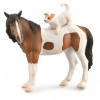 Collecta hospodárske zvieratá kôň pes junior 12,5 cm hnedý/biely