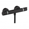 Hansgrohe Ecostat Comfort, termostatická sprchová batéria, čierna matná, HAN-13116670