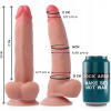 Dildo Rock Army Leopard telovej farby, dĺžka 23 cm