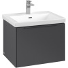 VILLEROY & BOCH Subway 3.0 závesná skrinka pod umývadlo, 1 zásuvka, 572 x 478 x 429 mm, Graphite, C57702VR