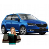ZÁCLONY NA MAGNETOCH ŠKODA FABIA 3 III HATCHBACK