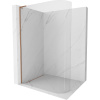 Mexen Kioto L, sprchová zástena Walk-In 80 x 200 cm, 8mm číre sklo, medený matný profil, 800-080-103-65-06