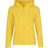 NEUTRAL O 13301 / Detská mikina na zips s kapucňou z bio bavlny - yellow 152-158