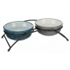 Trixie Set keramických misiek v kovovom stojane, 2 × 0.25 l/ø 13 cm