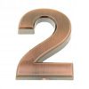 Číslo na dom - Nálepka na číslo domu hnedá hnedá (Nálepka na číslo domu hnedá hnedá)
