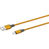 Kábel Bleil USB 2.0 USB-A + USB-C 480 Mb/s 2m oranžový