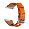 Happylife Apple Watch Kožený magnetický pásik 38/40/41 mm Farba: oranžová MIBANDCZX03028