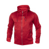 ARDON Mikina 3DBreathe melange, na zip H5982/L L Červená odstíny