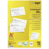 Sigel LP795 vizitky potlačiteľné, hladké hrany 85 x 55 mm snehovo biela 100 ks Formát papiera: A4; LP795