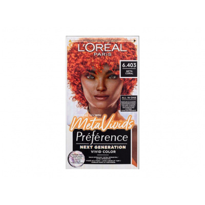 L&apos;Oréal Paris Préférence Meta Vivids 6.403 Meta Coral (W) 75ml, Farba na vlasy