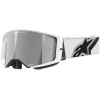 Okuliare SUPERTECH CORP, ALPINESTARS (biela, zrkadlové strieborné plexi) 2025