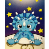 Diamantové maľovanie 5D 20x30 cm Dinosaurus